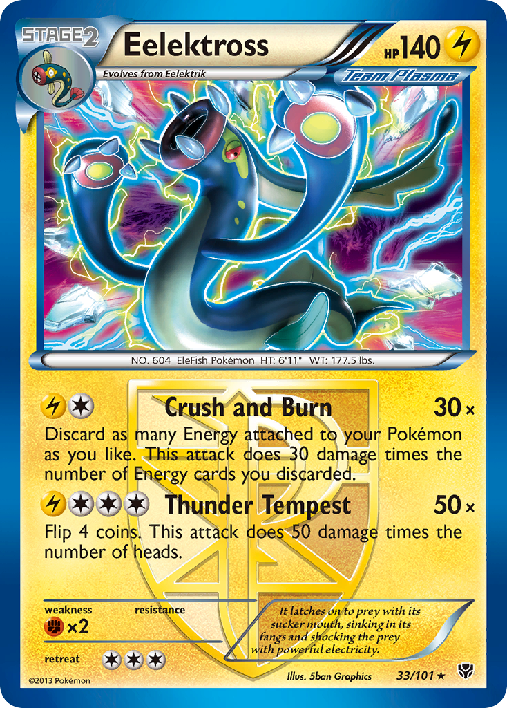 Plasma Blast Holo Eelektross #33/101
